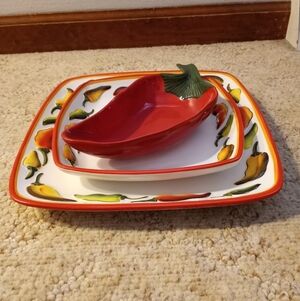 Clay Art "La Mesa" Pattern Dinnerware Set